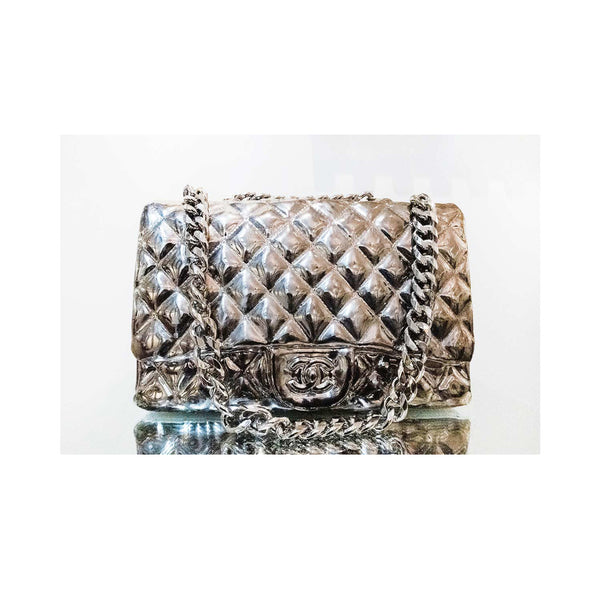 Silver Chanel Bag by Kimi Kim Wittling Waterfall Artful Living HOME