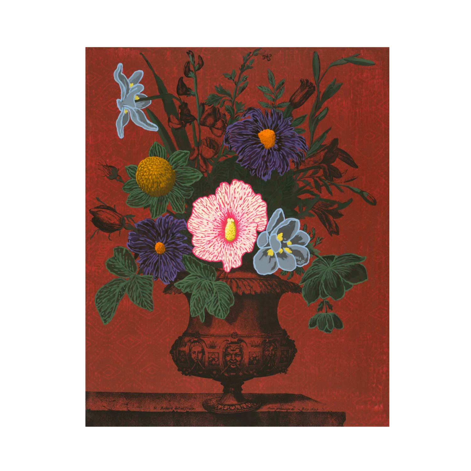 Untitled (Bouquets dans des vases ciseles, Nicolas Robert (1614-1685), No. 1