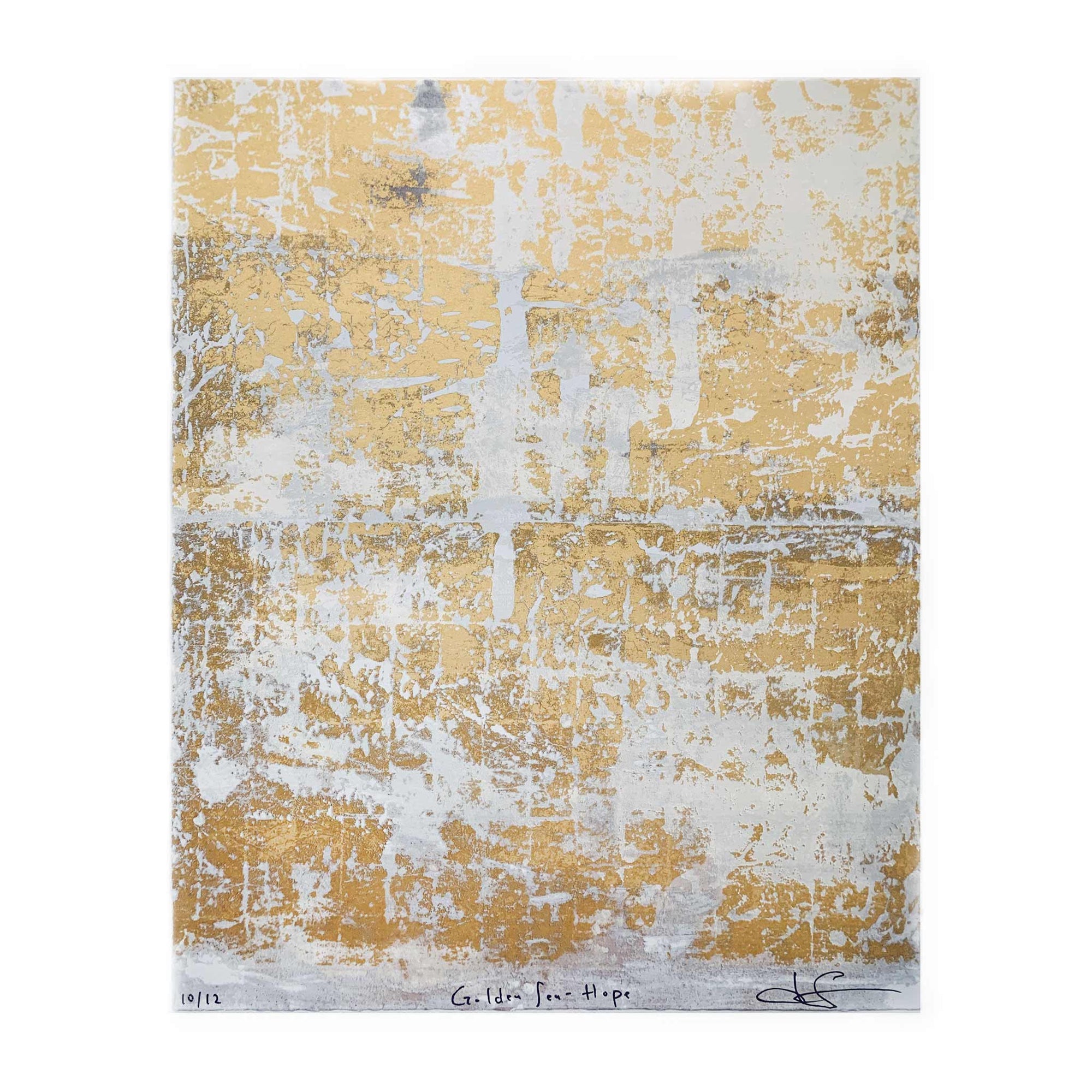 "Golden Sea - Hope" silkscreen print (Edition 10/12)