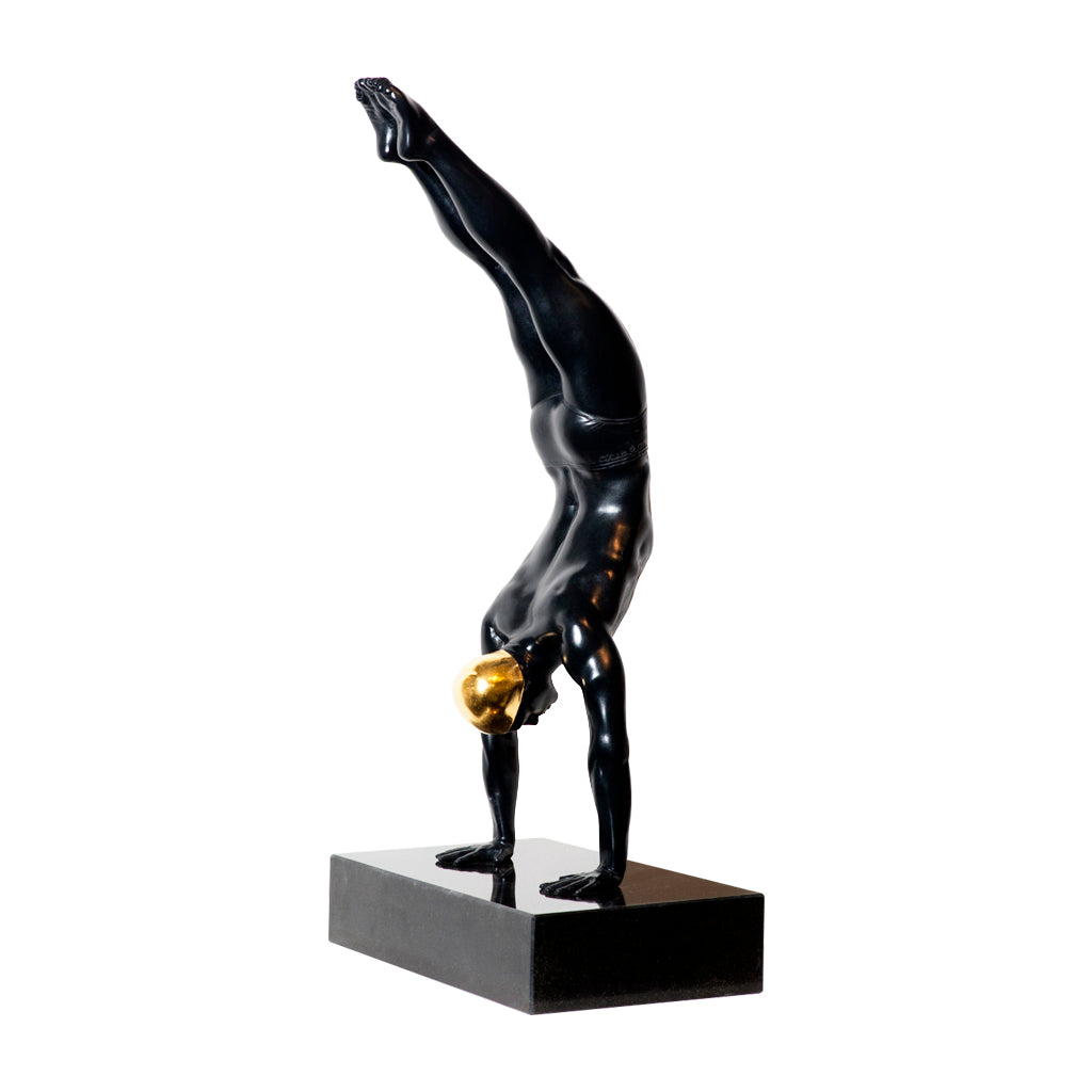 Miniature Diver with 24K Gold Leaf Cap