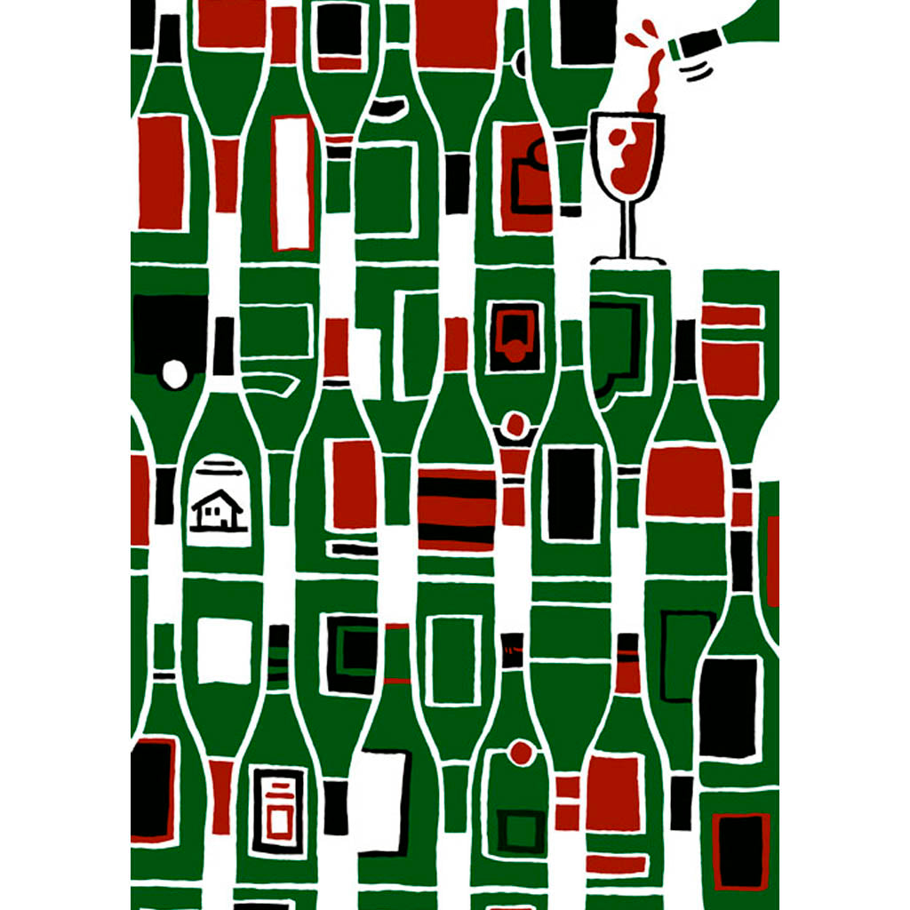 Wine And Beer Pattern (set)