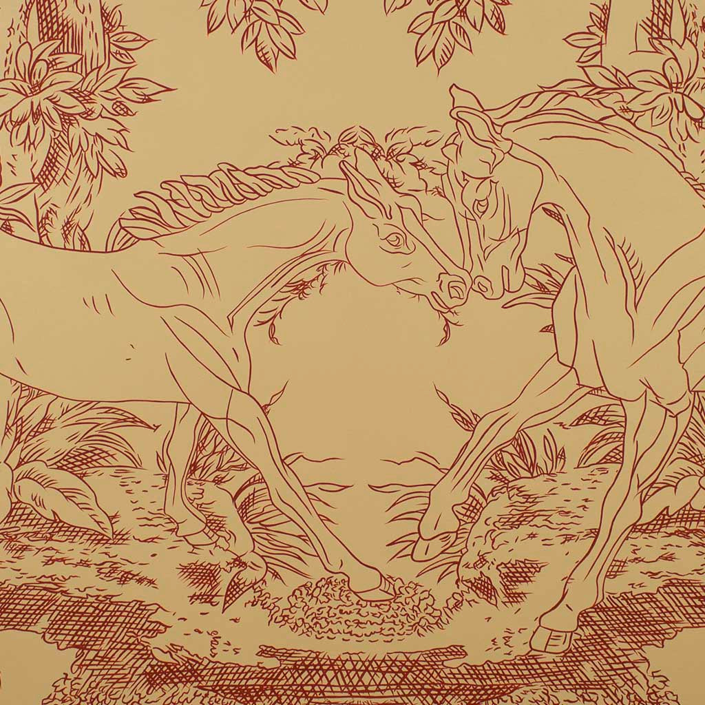 Horse Kiss Toile